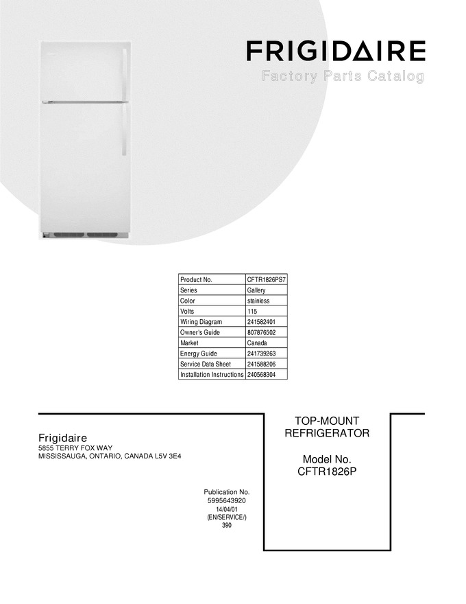 Diagram for CFTR1826PS7