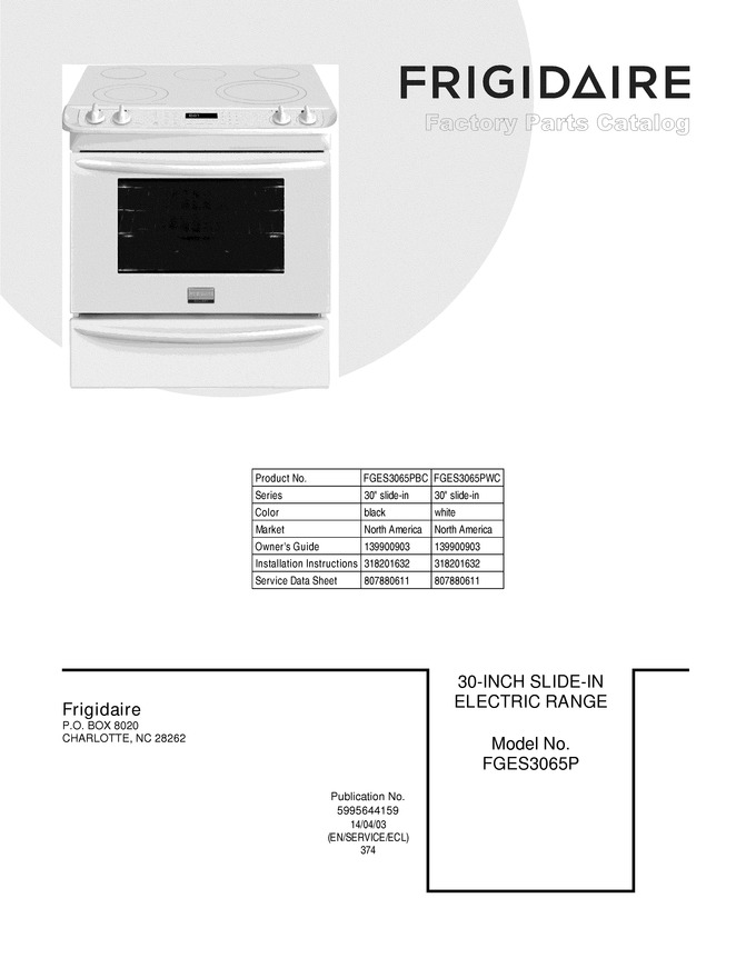 Diagram for FGES3065PWC