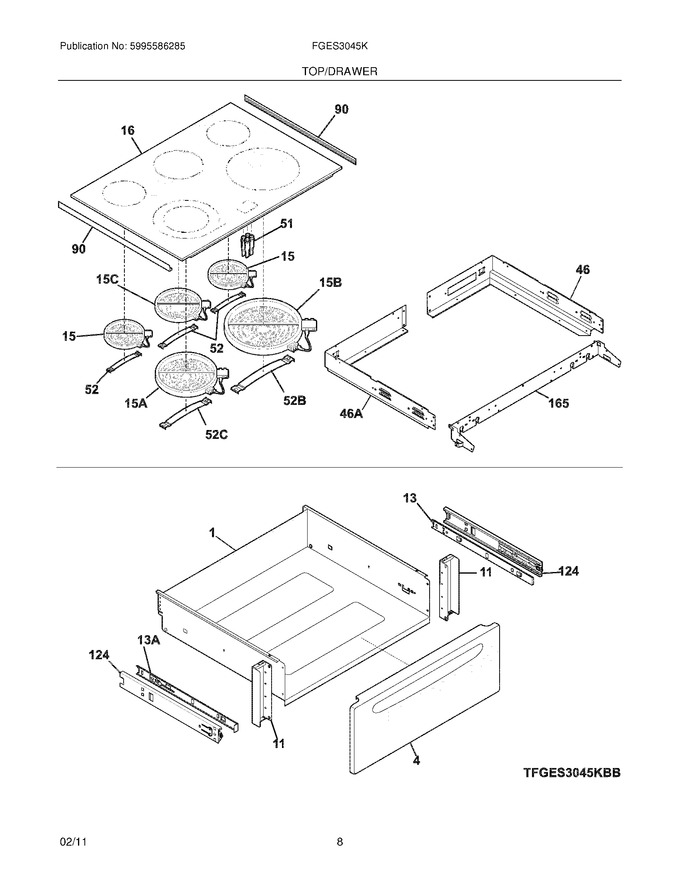 Diagram for FGES3045KBC