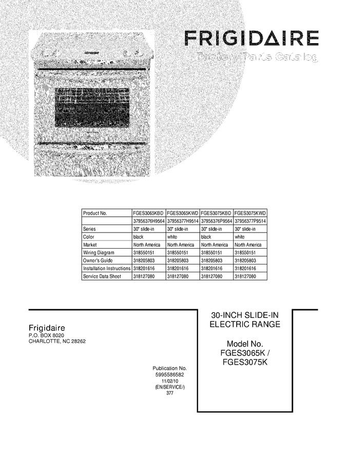 Diagram for FGES3075KWD