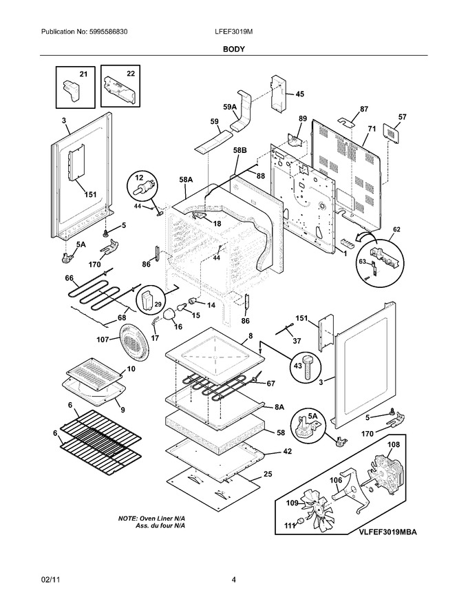 Diagram for LFEF3019MWA