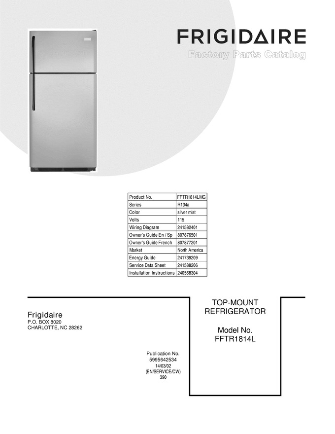 Diagram for FFTR1814LMG