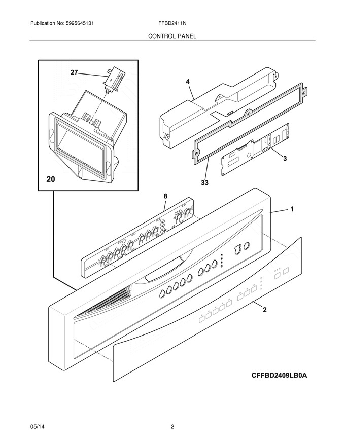 Diagram for FFBD2411NB2A