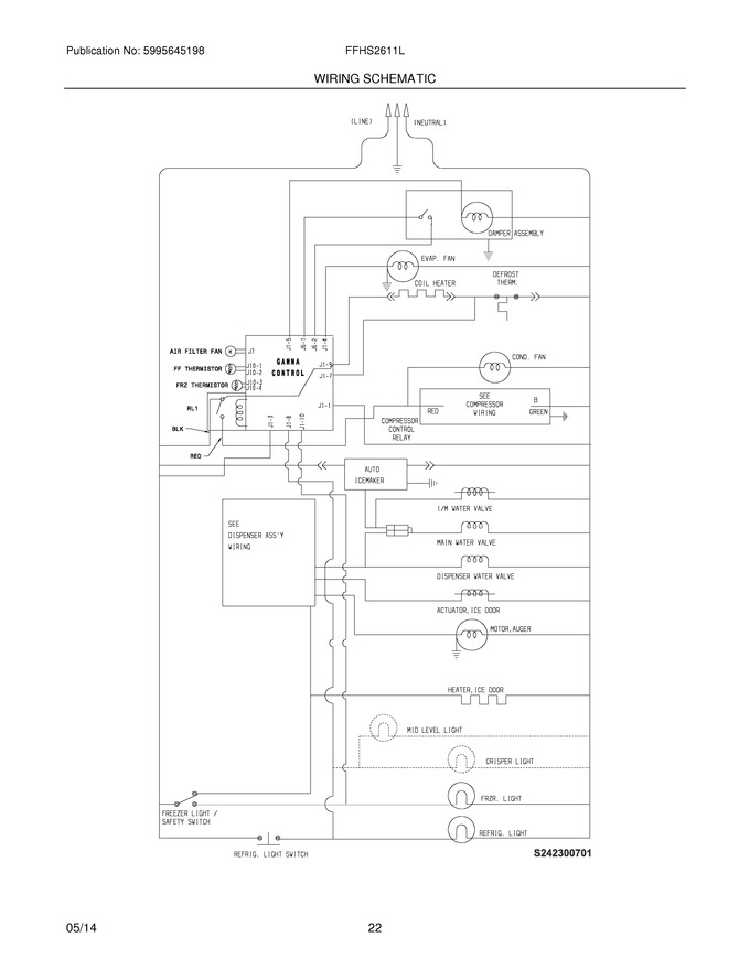 Diagram for FFHS2611LBE