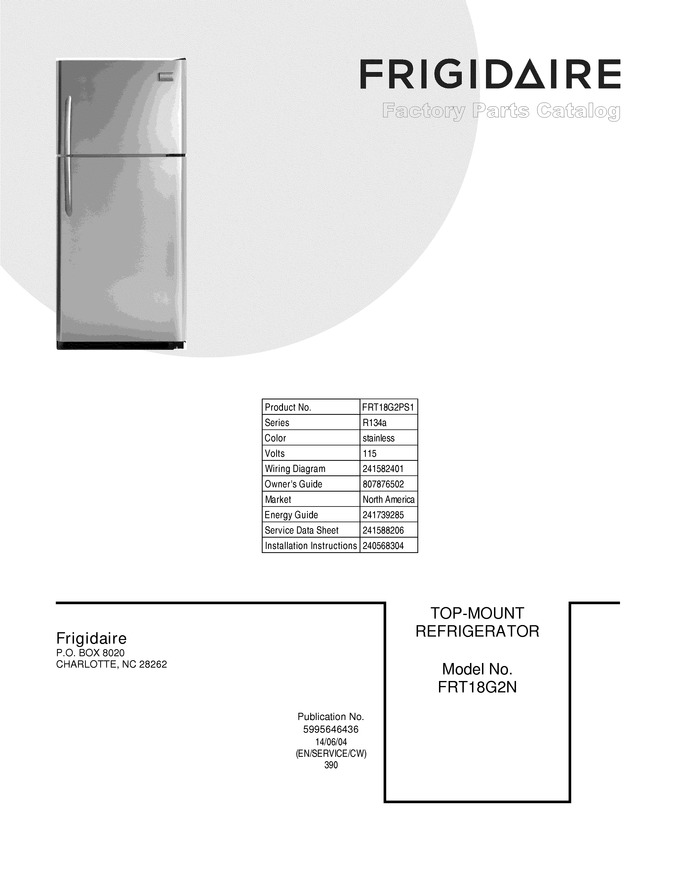 Diagram for FRT18G2PS1