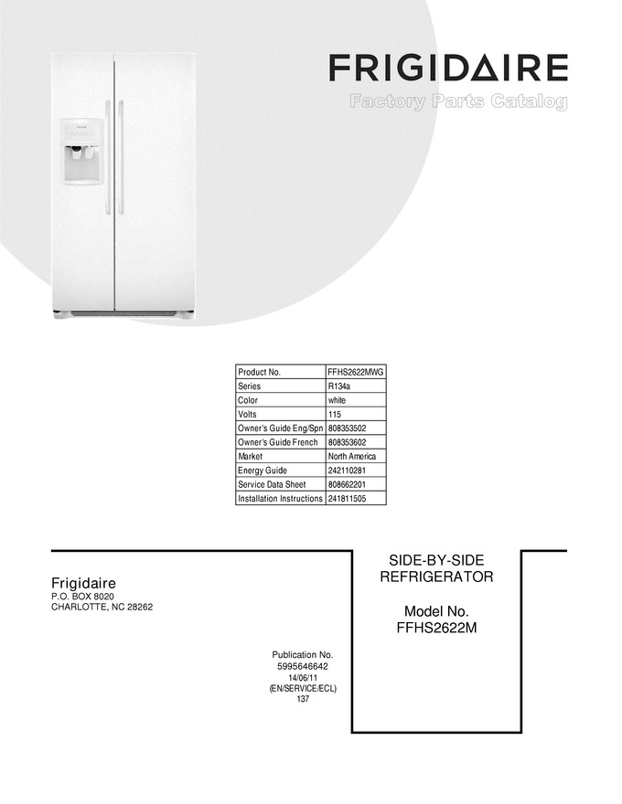 Diagram for FFHS2622MWG