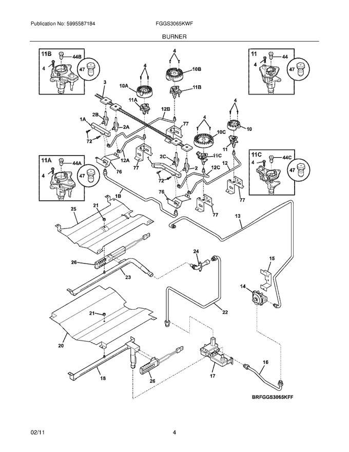 Diagram for FGGS3065KWF