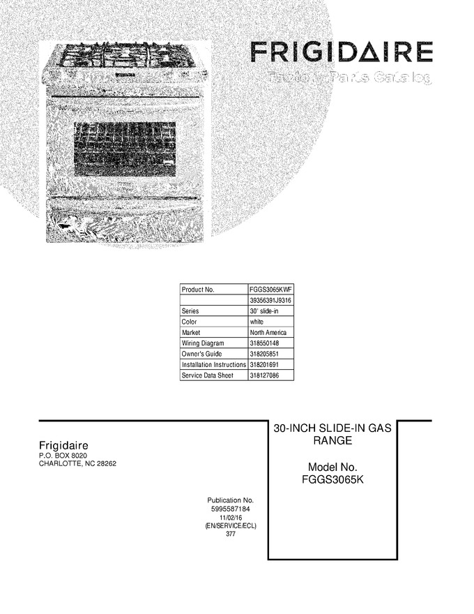 Diagram for FGGS3065KWF