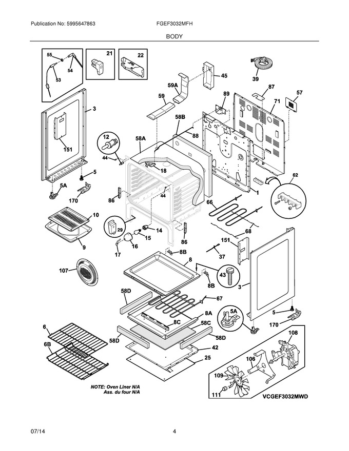 Diagram for FGEF3032MFH