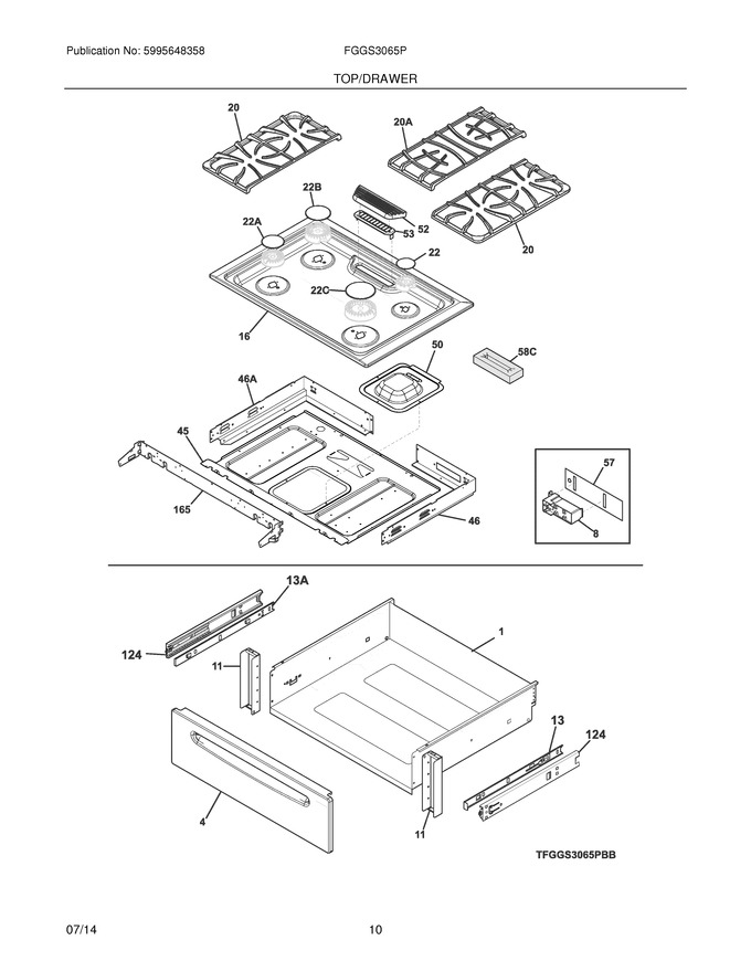 Diagram for FGGS3065PWC