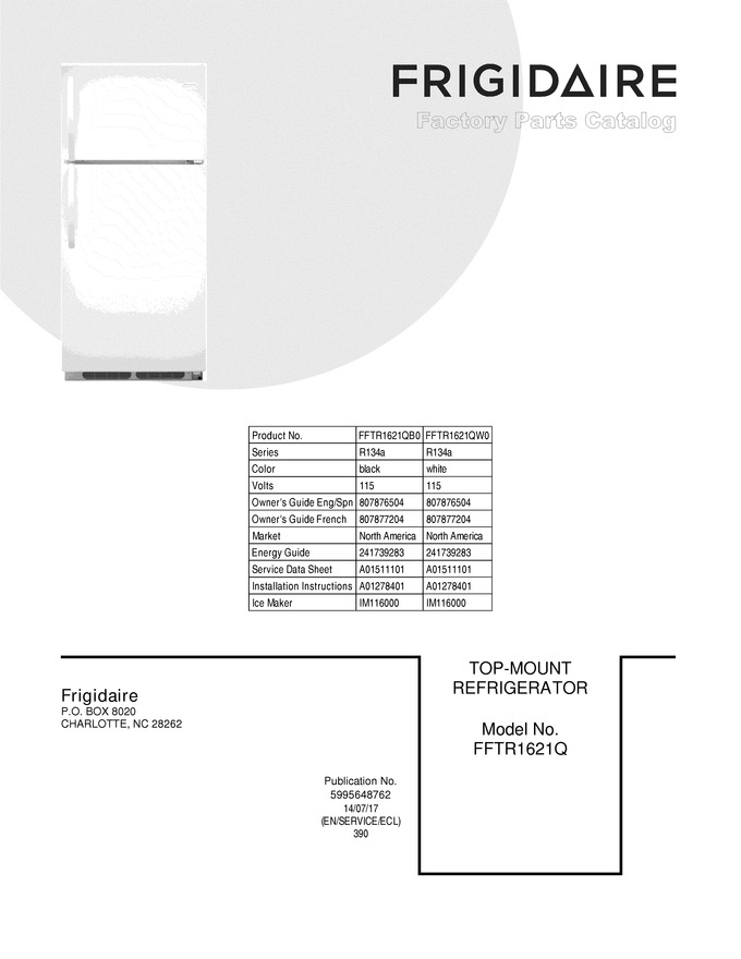 Diagram for FFTR1621QB0