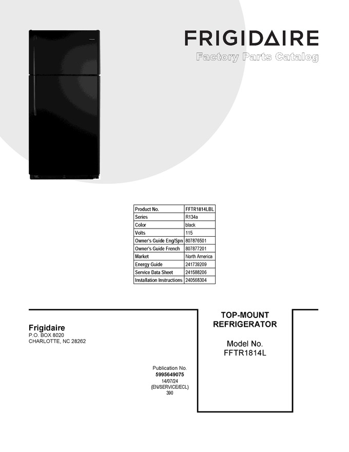 Diagram for FFTR1814LBL