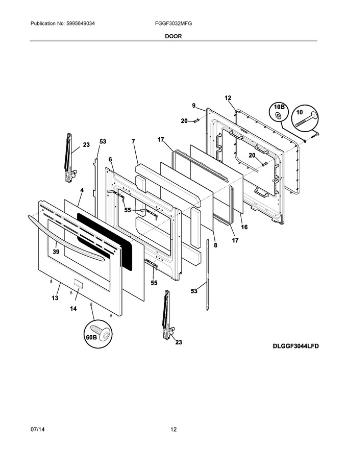 Diagram for FGGF3032MFG