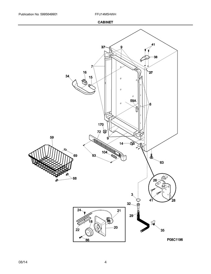 Diagram for FFU14M5HWH