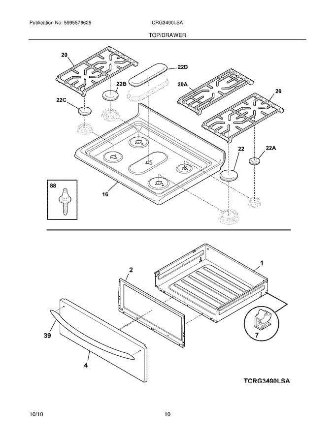 Diagram for CRG3490LSA