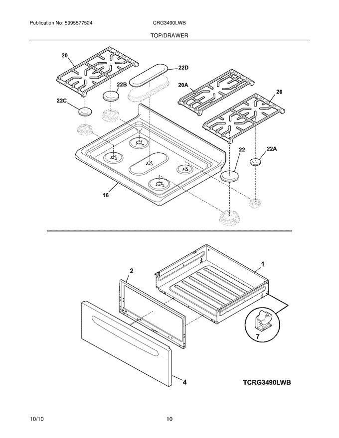 Diagram for CRG3490LWB