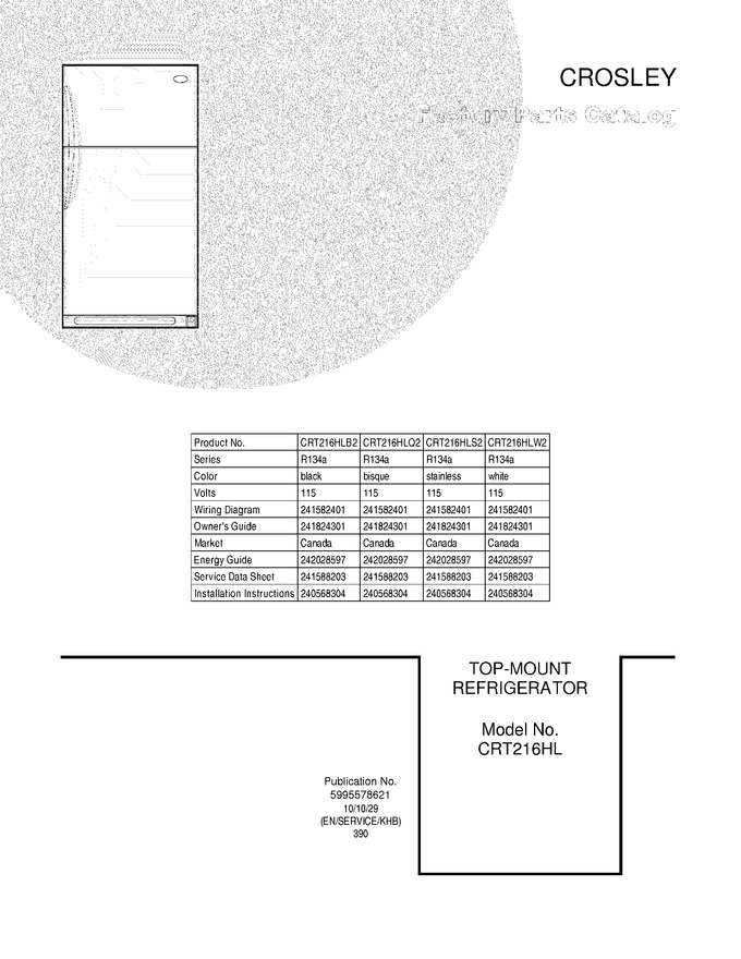 Diagram for CRT216HLW2