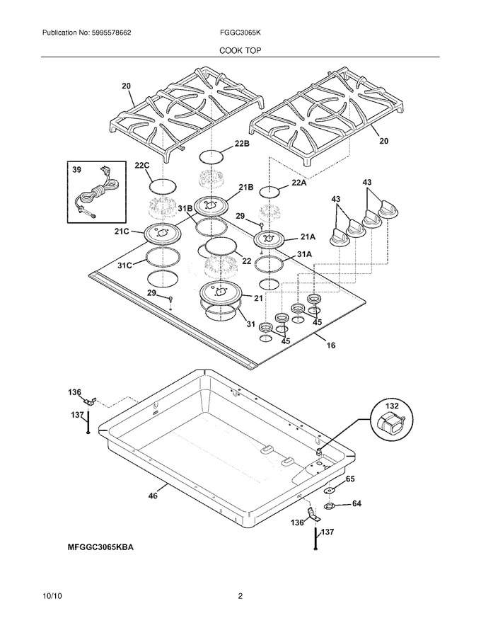 Diagram for FGGC3065KBB