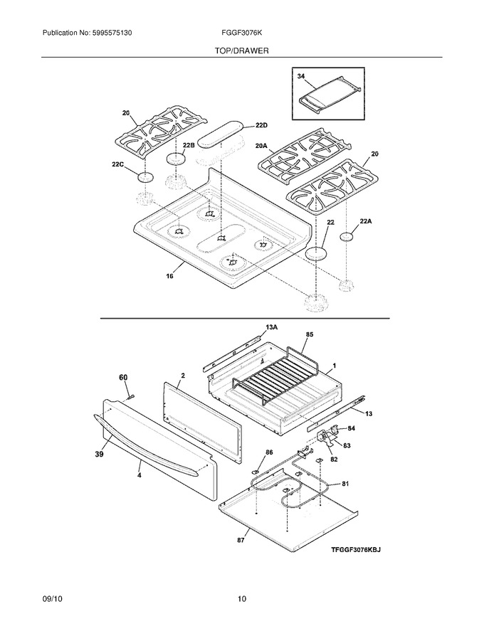 Diagram for FGGF3076KWJ