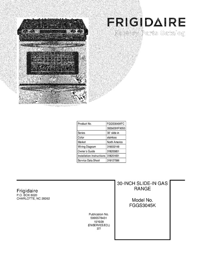 Diagram for FGGS3045KFC