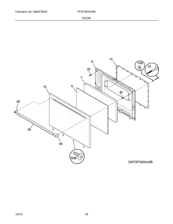 Diagram for XFGF3000LWB