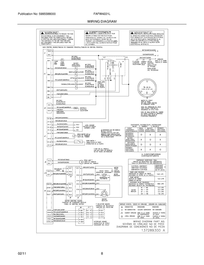 Diagram for FAFW4221LW0