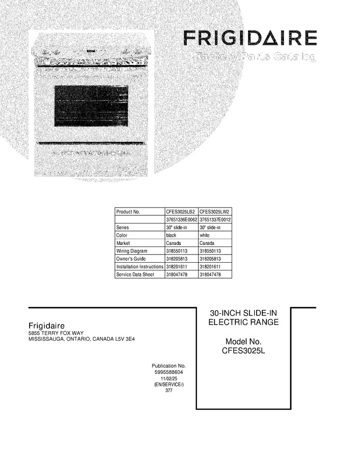 Diagram for CFES3025LW2