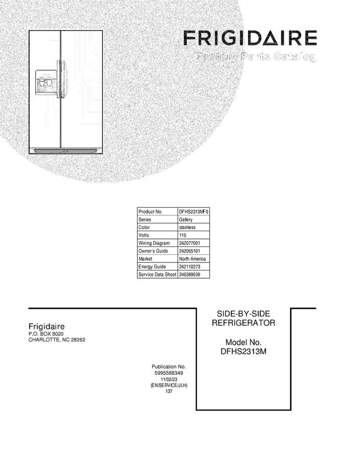 Diagram for DFHS2313MF0