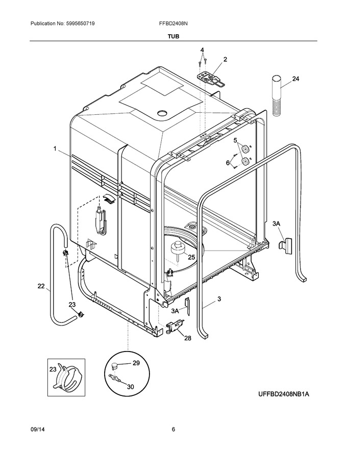 Diagram for FFBD2408NW2A