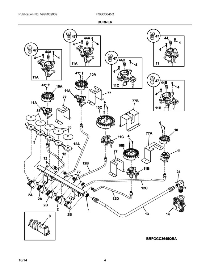 Diagram for FGGC3645QWA