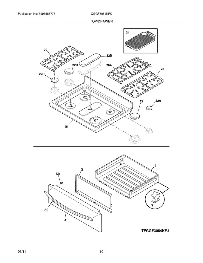 Diagram for CGGF3054KFK