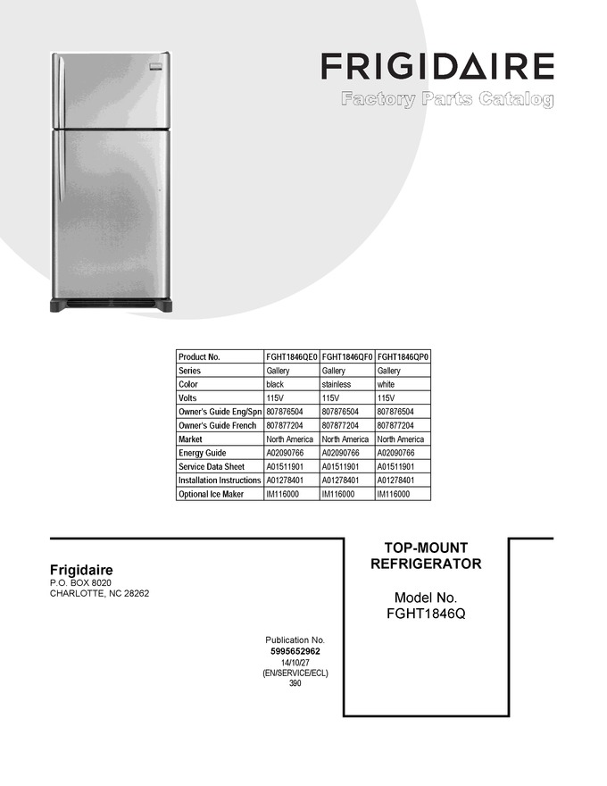 Diagram for FGHT1846QF0