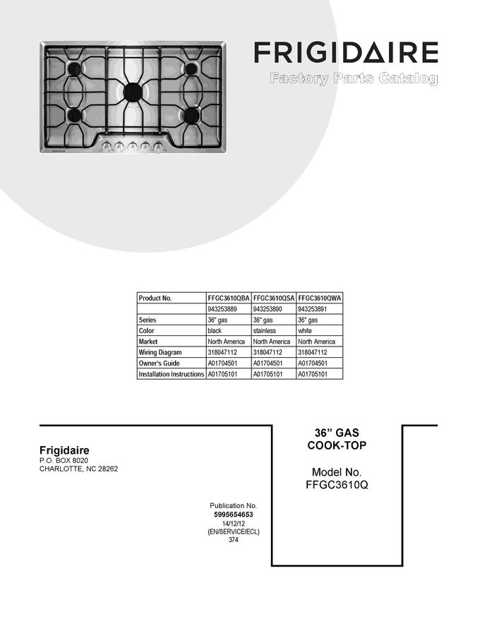 Diagram for FFGC3610QWA