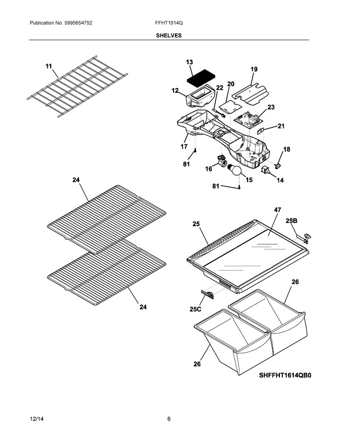 Diagram for FFHT1514QW0