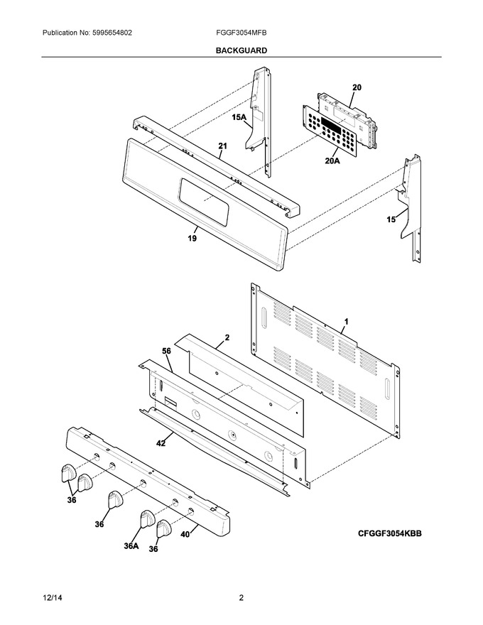 Diagram for FGGF3054MFB