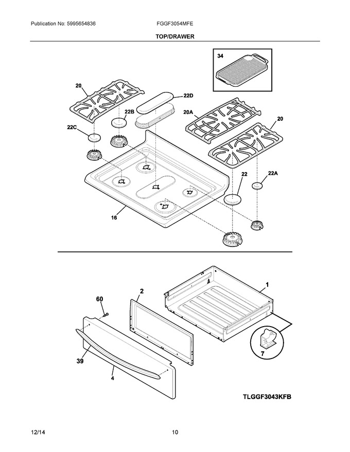 Diagram for FGGF3054MFE