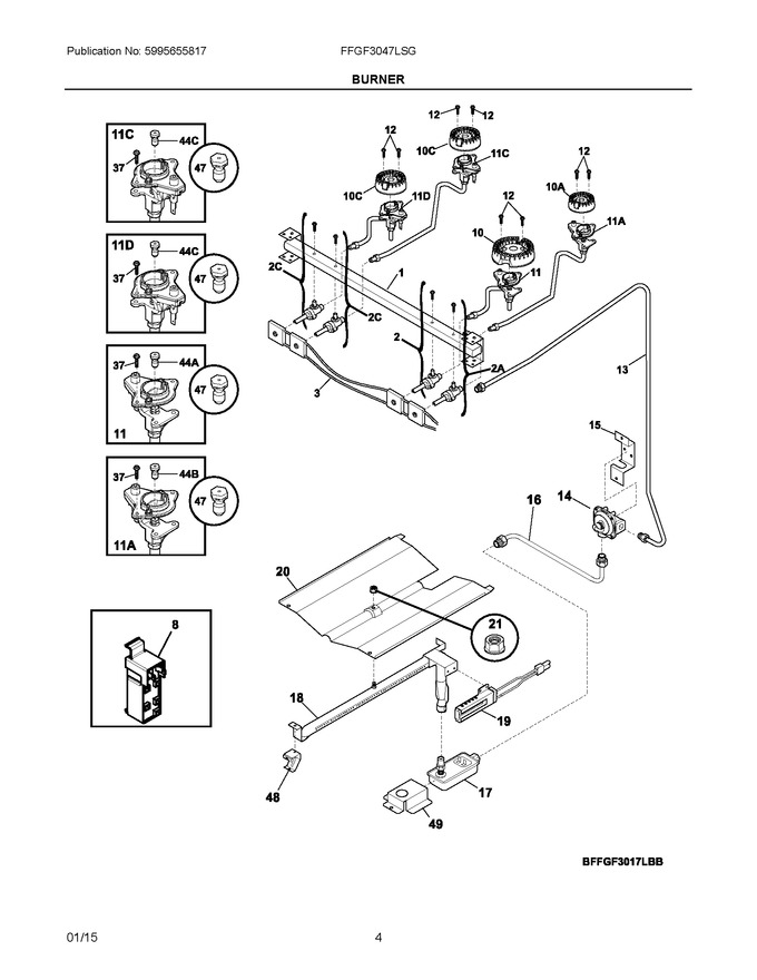 Diagram for FFGF3047LSG