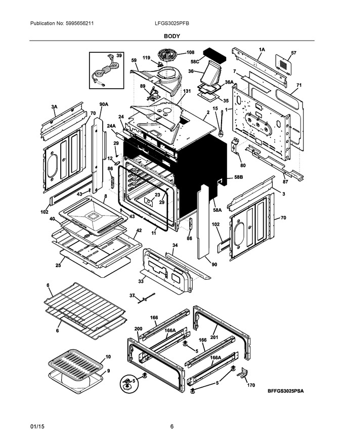 Diagram for LFGS3025PFB