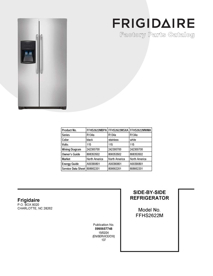 Diagram for FFHS2622MWMA