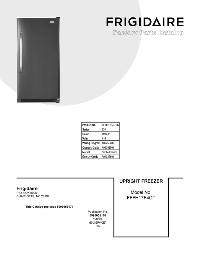 FFFH17F4QTA | Automatic Appliance Parts : Appliance Model Lookup