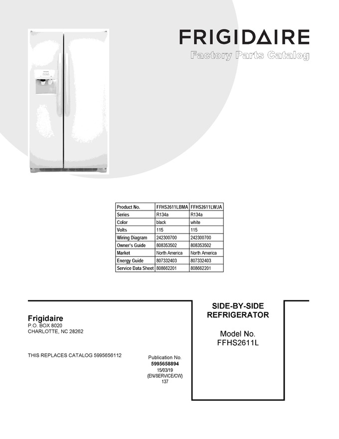 Diagram for FFHS2611LWJA