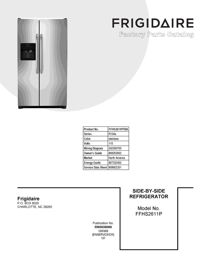 Diagram for FFHS2611PFBA