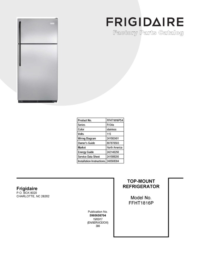 Diagram for FFHT1816PS4