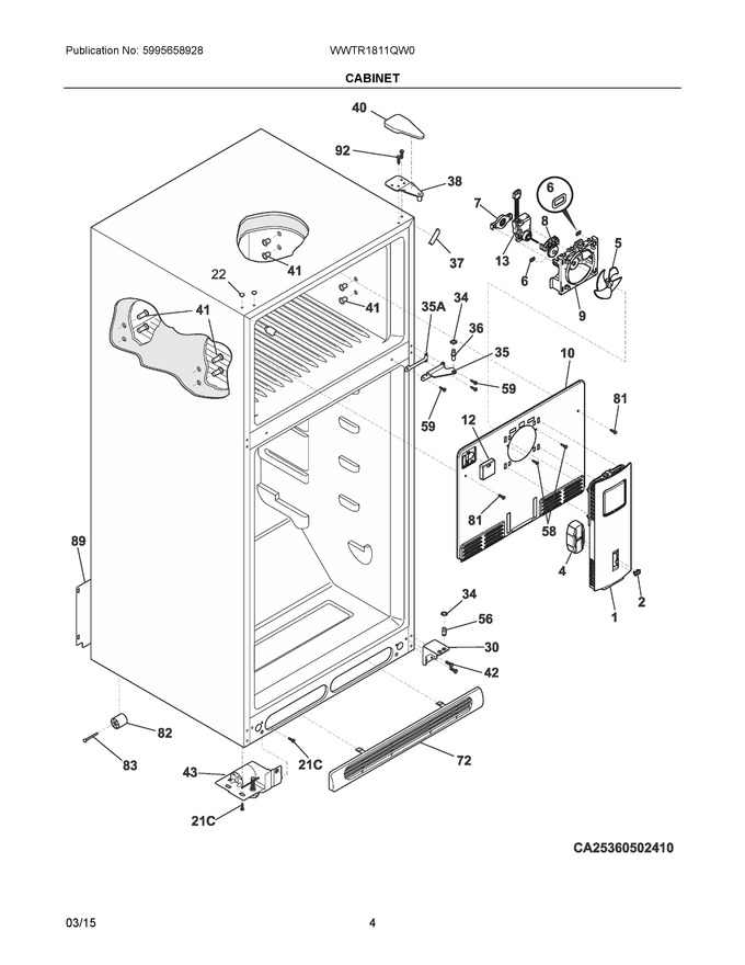 Diagram for WWTR1811QW0