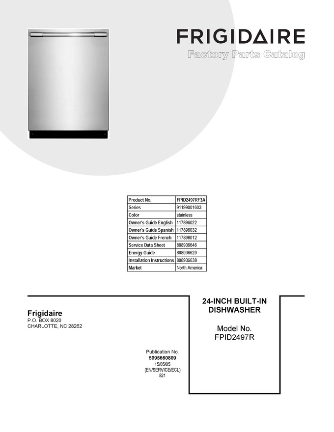 FPID2497RF3A | Automatic Appliance Parts : Appliance Model Lookup