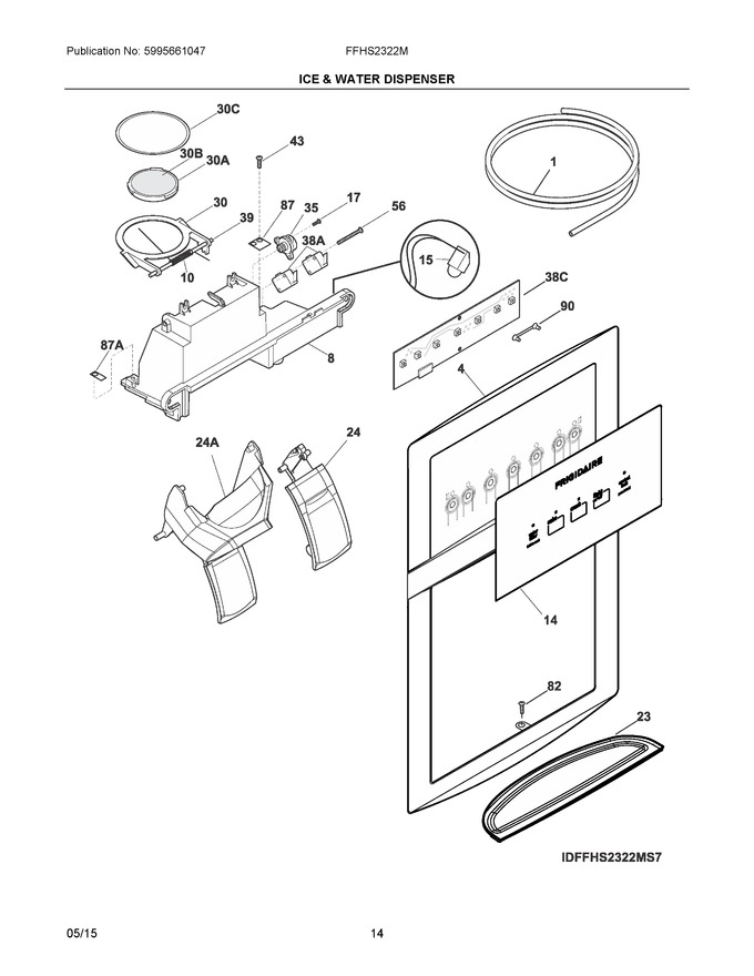 Diagram for FFHS2322MWGA