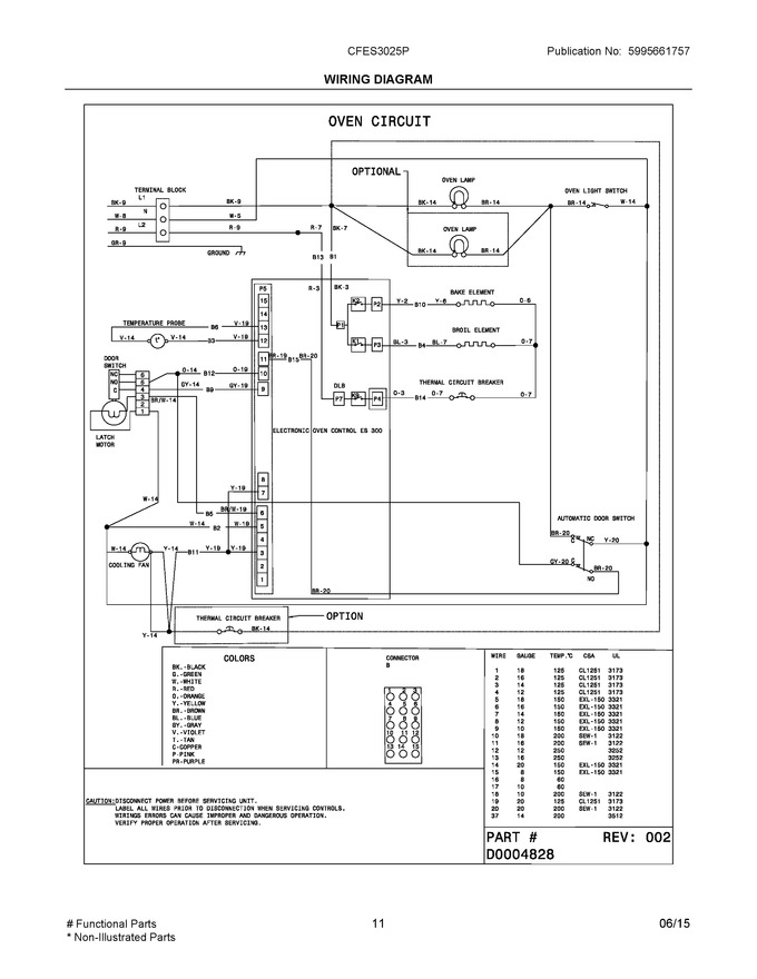 Diagram for CFES3025PBA