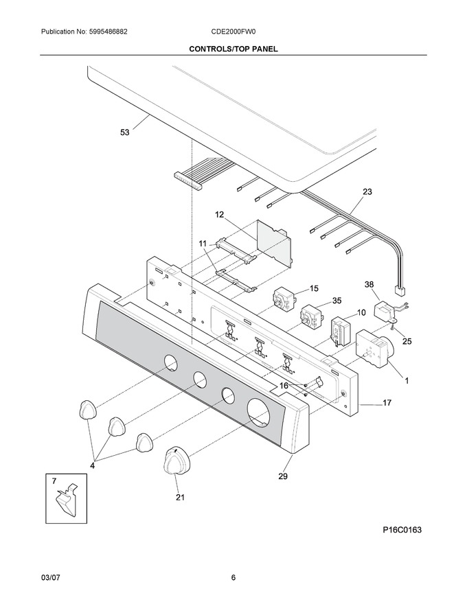 Diagram for CDE2000FW0