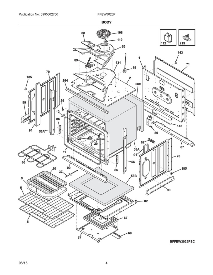 Diagram for FFEW3025PWC