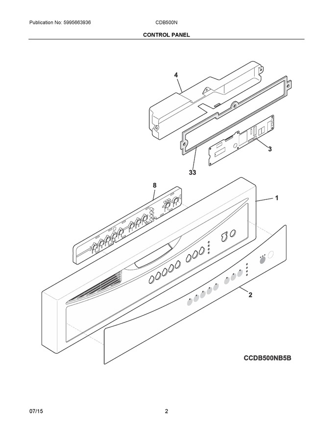 Diagram for CDB500NW5B